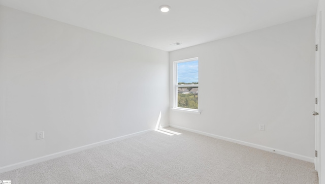 view of carpeted empty room