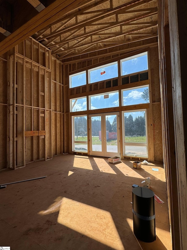 misc room with french doors