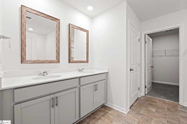 bathroom featuring vanity