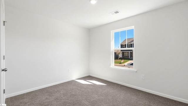 view of carpeted empty room