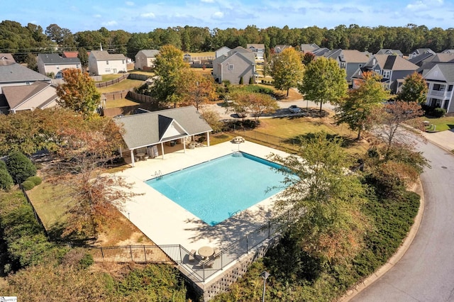 view of pool with a patio area