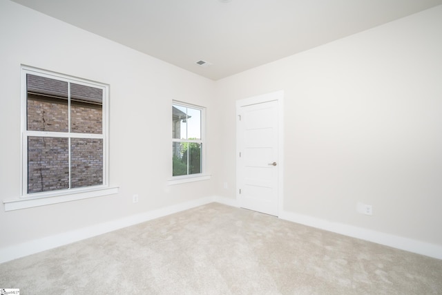 view of carpeted empty room