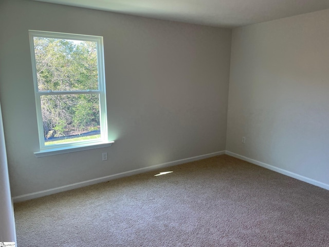 view of carpeted empty room