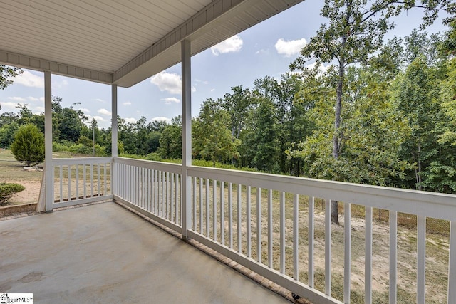 view of balcony