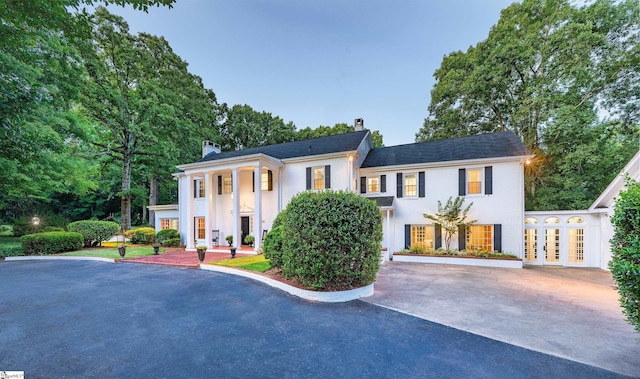 view of front of property with french doors