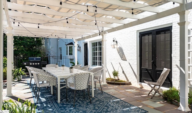 view of patio / terrace with french doors