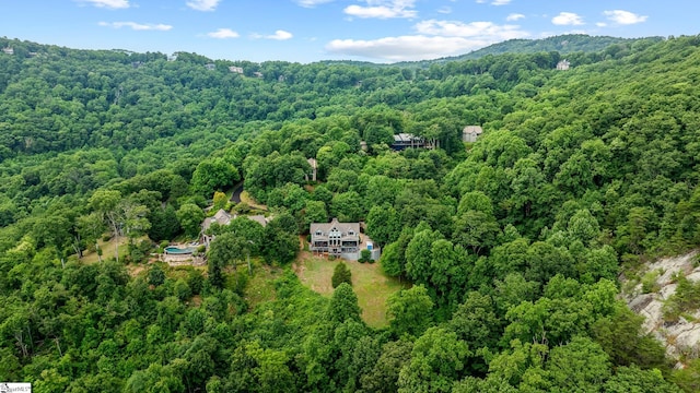 aerial view with a view of trees