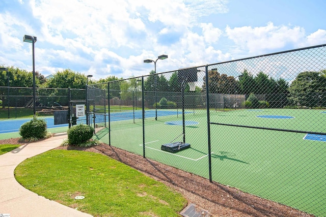 view of tennis court