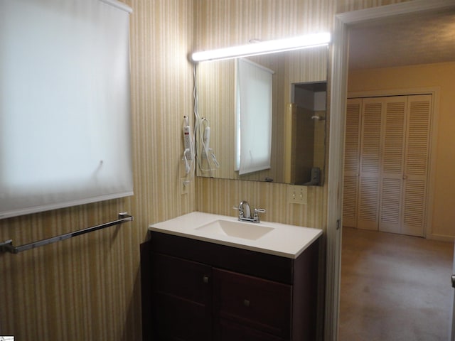 bathroom with vanity