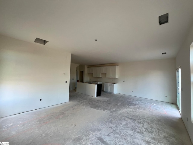 view of unfurnished living room