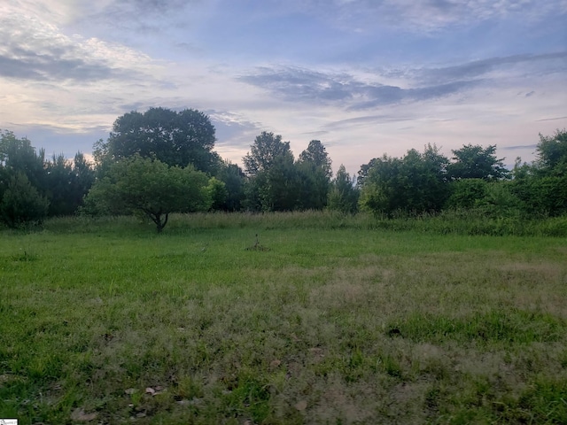 view of nature at dusk