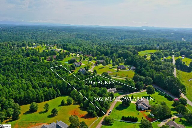 302 Meadowlark Ln, Seneca, SC 29672 - birds eye view of property with a forest view