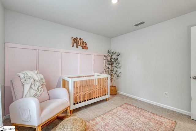 bedroom with carpet