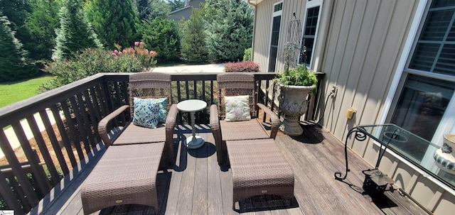 view of wooden terrace