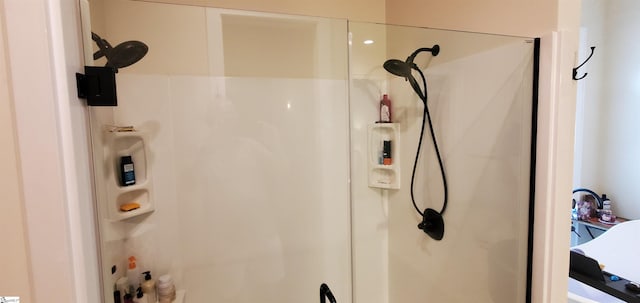 bathroom with walk in shower