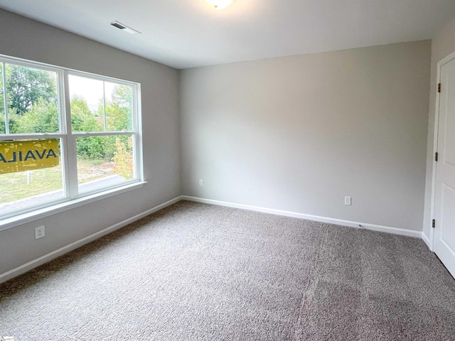 view of carpeted empty room