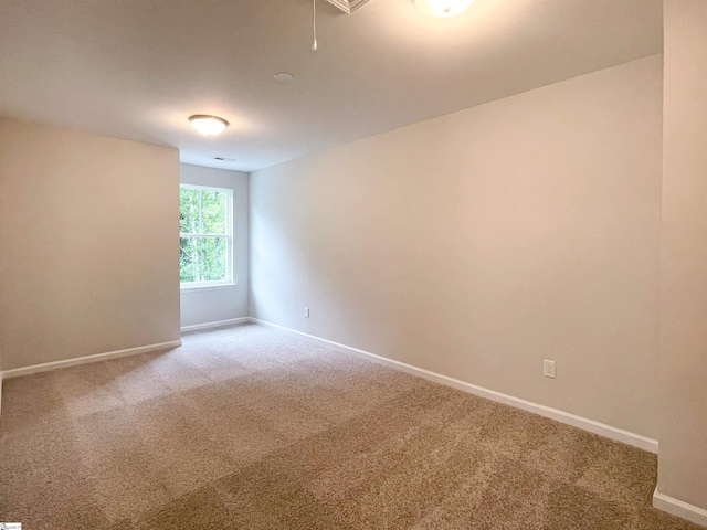 view of carpeted empty room