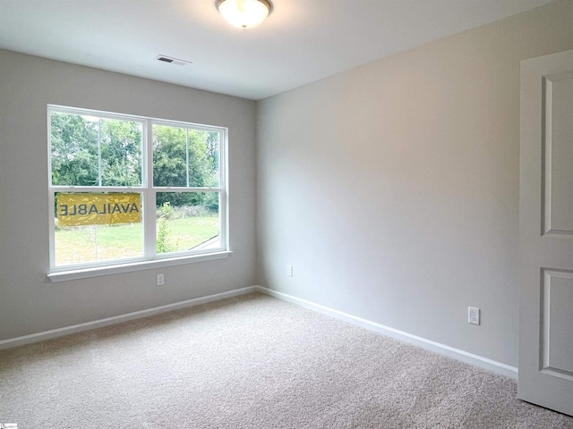 view of carpeted empty room