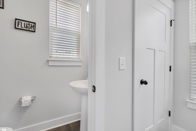 bathroom featuring baseboards