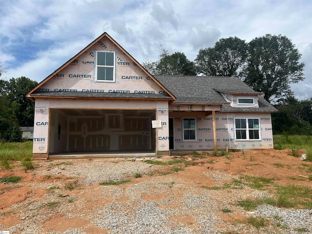 view of unfinished property