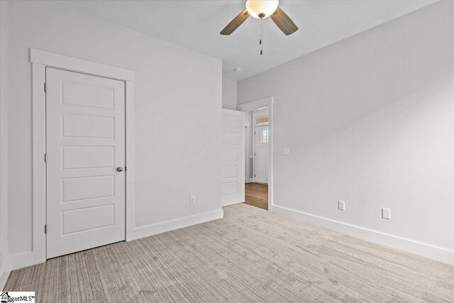 18 Double Crest Dr Lot 5, Taylors, SC 29685 - unfurnished bedroom featuring ceiling fan and light colored carpet