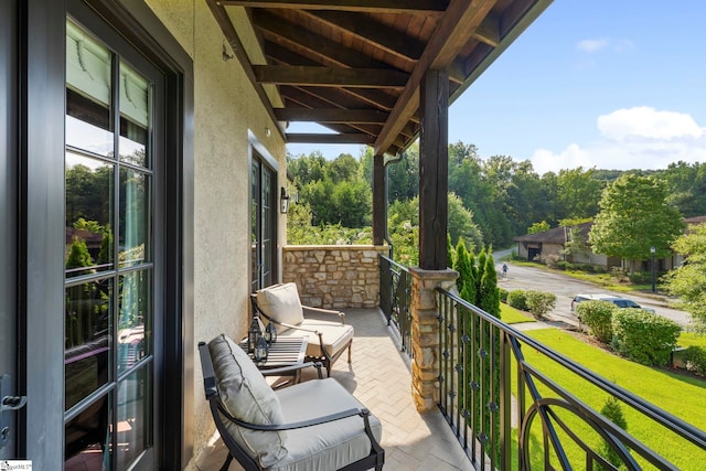 view of balcony