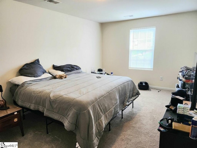 bedroom with carpet flooring