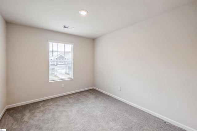 view of carpeted empty room