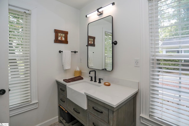 bathroom featuring vanity