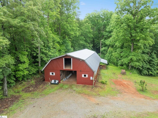 view of outbuilding