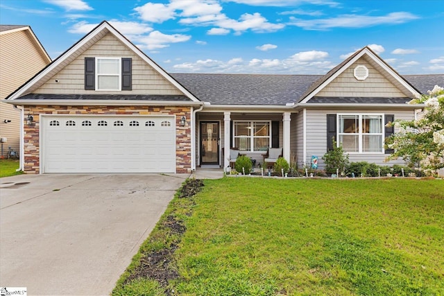 view of front of house with a front yard