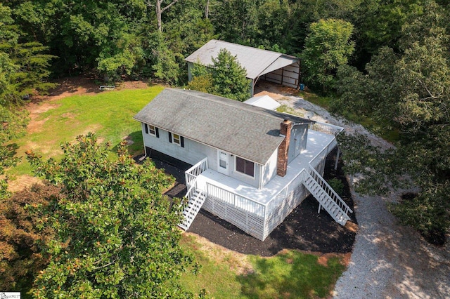 birds eye view of property