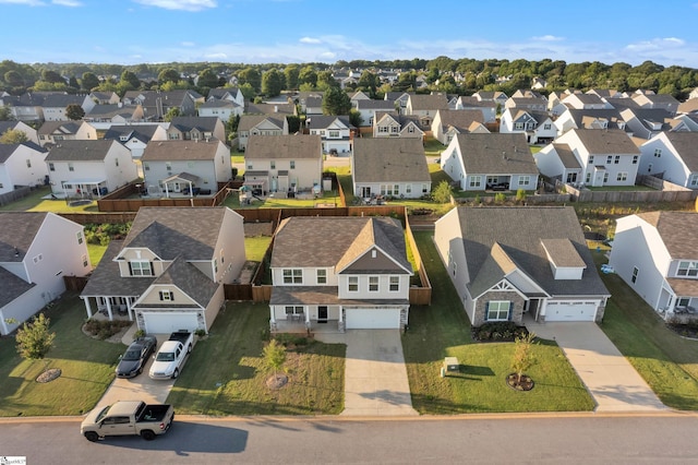 bird's eye view featuring a residential view