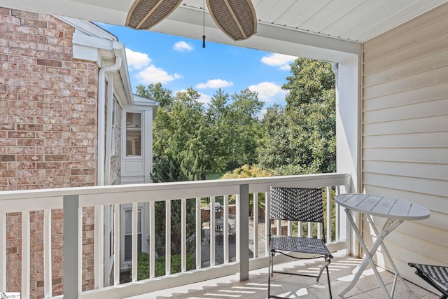 view of balcony