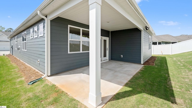 rear view of property with a patio area