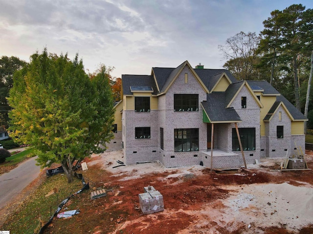 view of front facade with brick siding