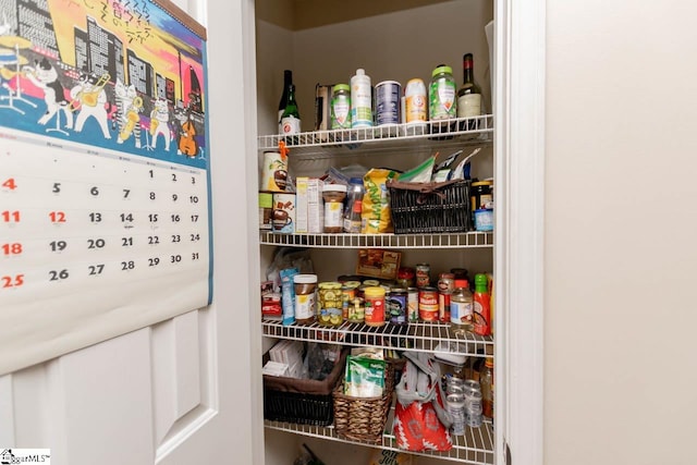 view of pantry