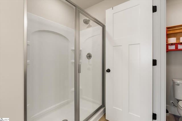 127 Addington Ln, Simpsonville, SC 29681 - bathroom featuring a shower stall and toilet