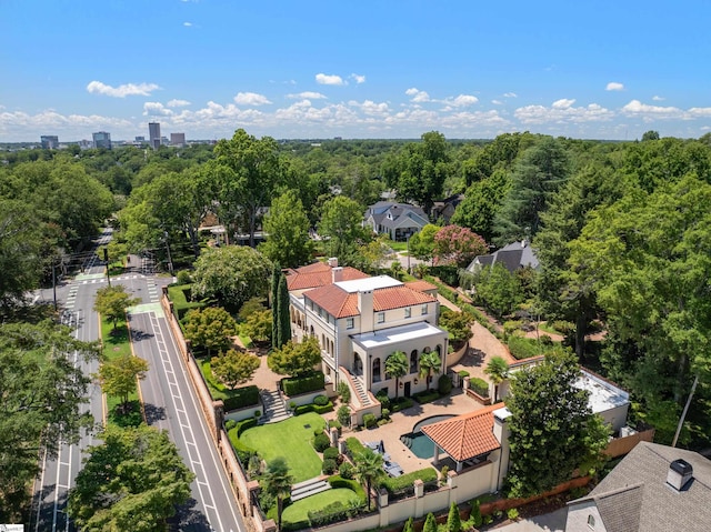 birds eye view of property