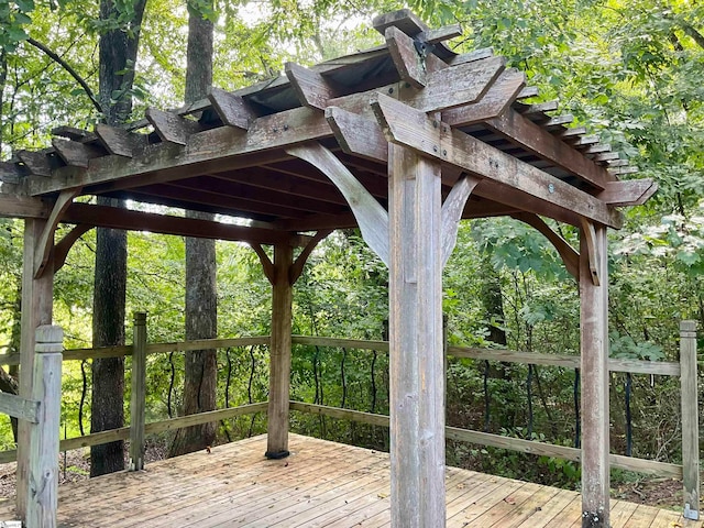 view of wooden terrace