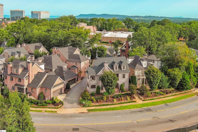 bird's eye view featuring a residential view