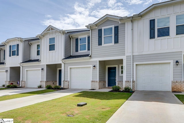 view of property featuring a garage