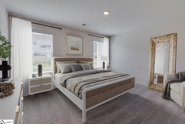 bedroom with carpet flooring