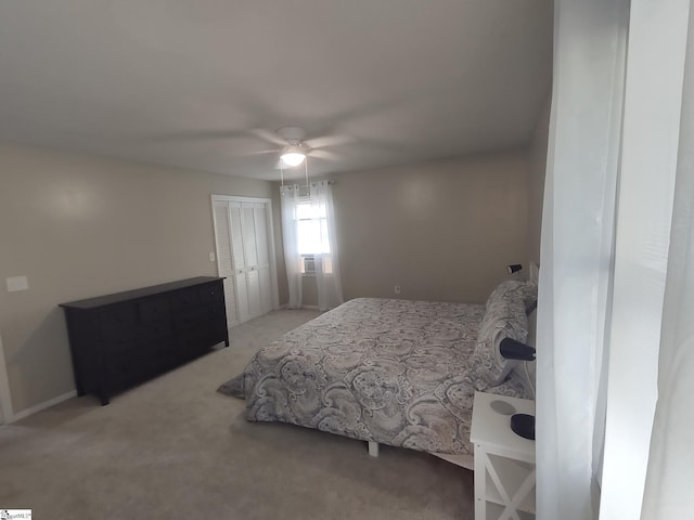 362 Green Hill Dr, Anderson, SC 29621 - bedroom with ceiling fan, carpet flooring, and a closet