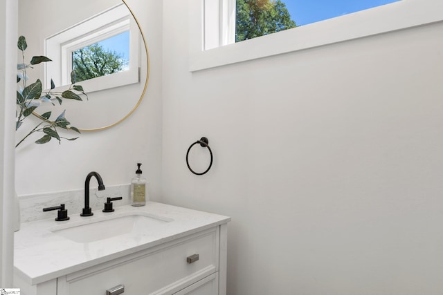 bathroom with vanity