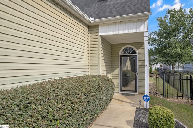 view of entrance to property