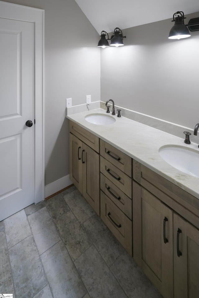 bathroom with vanity