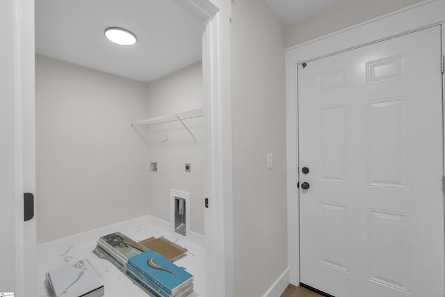 103 Leon Dr, Anderson, SC 29621 - laundry area with hookup for an electric dryer and baseboards