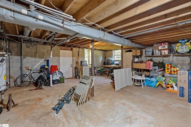 view of basement