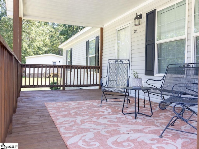 view of patio with covered porch